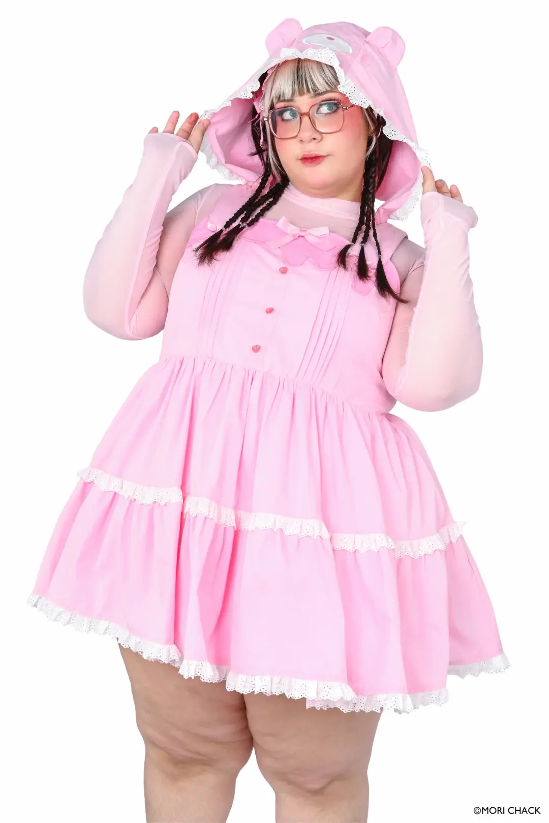 Gloomy Bear x My Violet  - Gloomy Hooded Jumperskirt