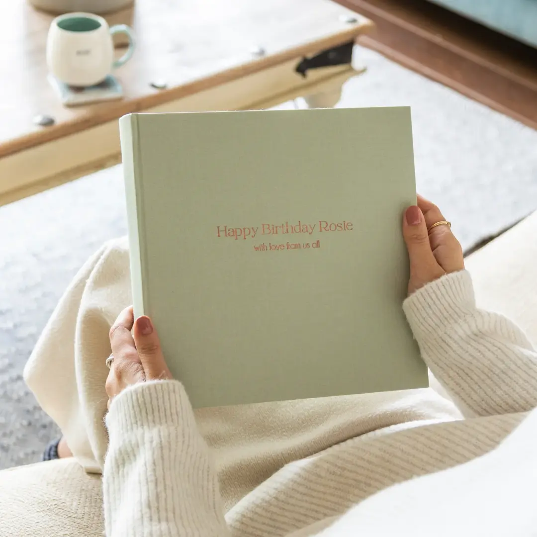 Linen Photo Album - Perfect for a Birthday or Celebration Gift