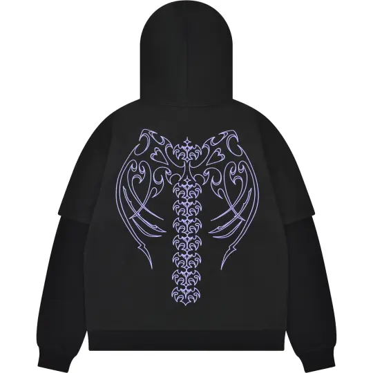 Cyber Angel Zip Up Hoodie