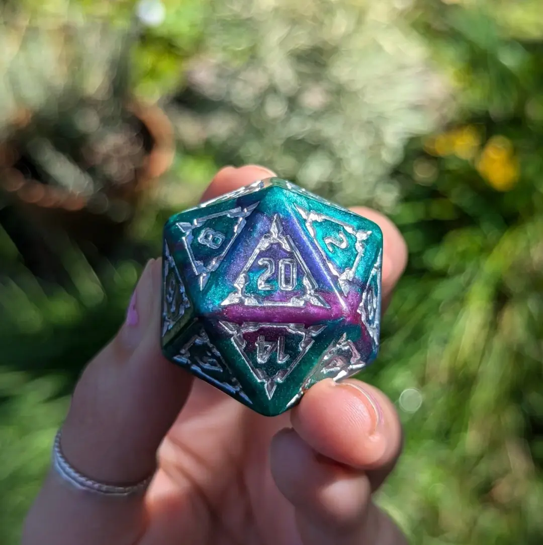 Underwater Castle Dice – Extra Large 7-Piece Oversized DnD Dice Set
