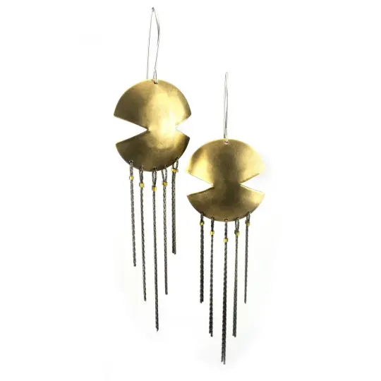 Recast Aztec Dreamcatcher earrings
