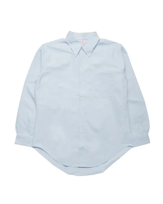 The Real McCoy's MS26001 Joe McCoy Button Down Shirt Chambray Light Blue
