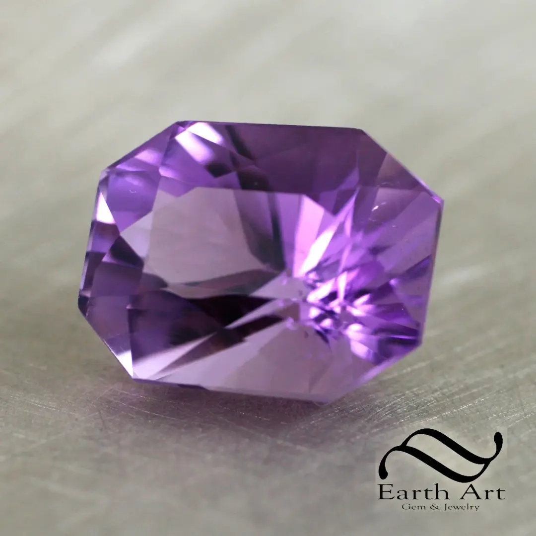 20ct Natural Amethyst Octagonal Rectangle Cut