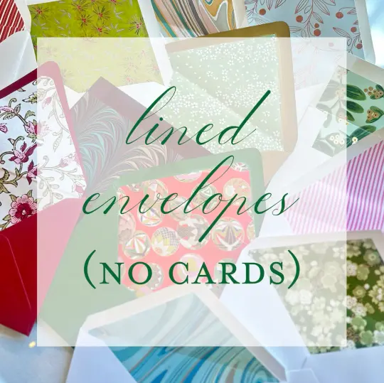 a la carte Lined Envelopes sans card purchase