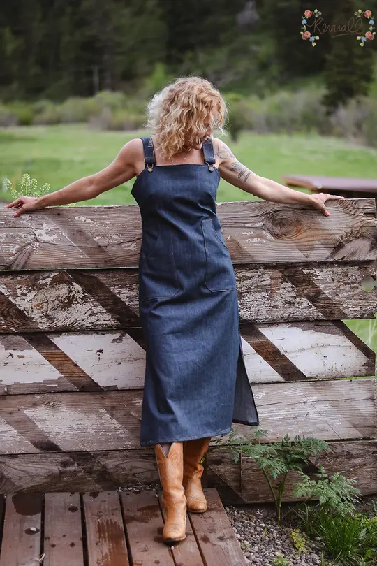 Long Denim Jumper-Small