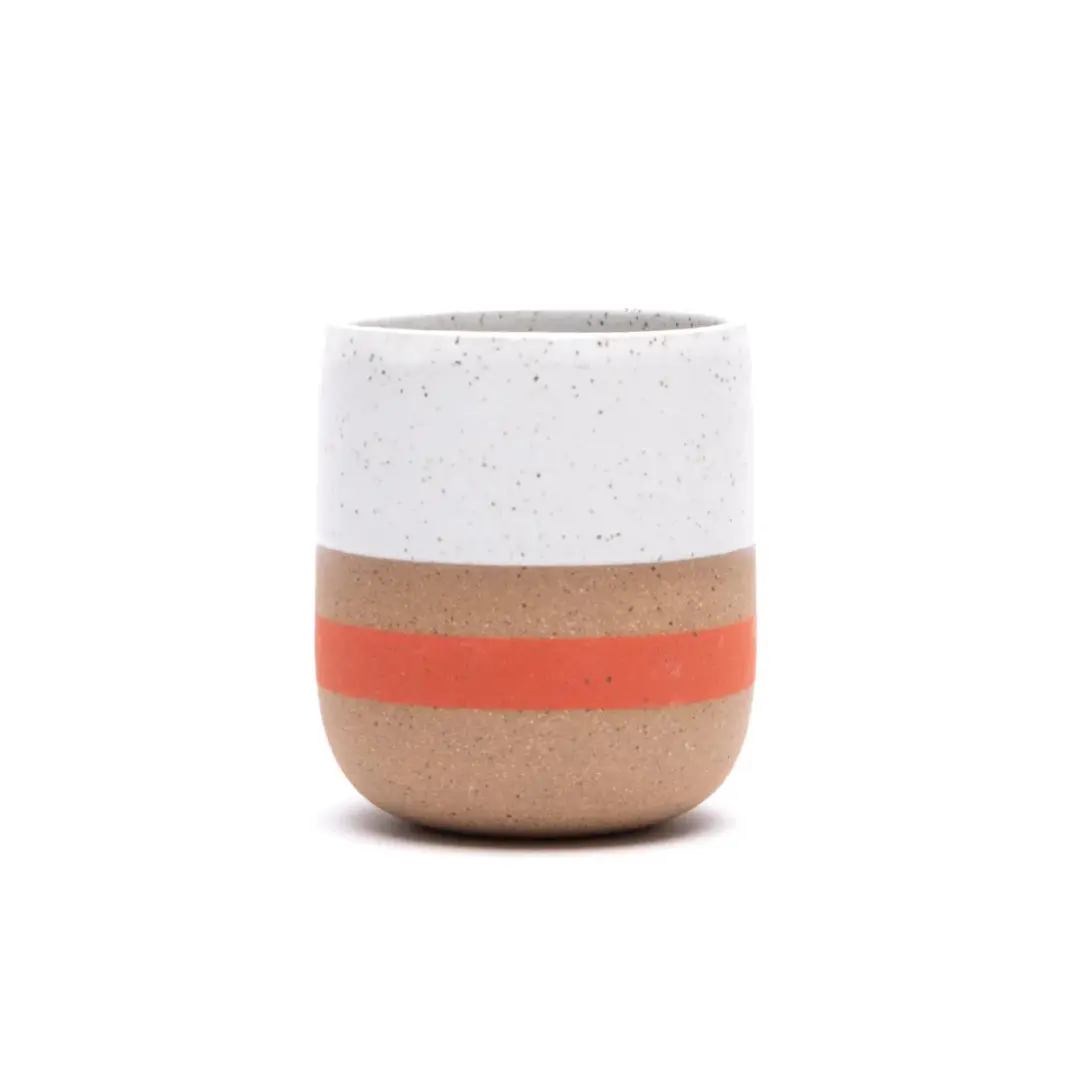 White Poppy Stripe Wolf Cup