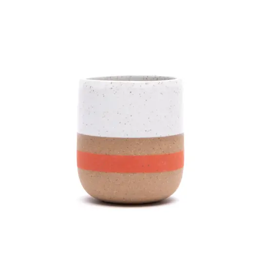 White Poppy Stripe Wolf Cup