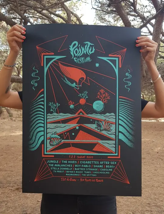 POINTU FESTIVAL 2022 (screenprint poster)