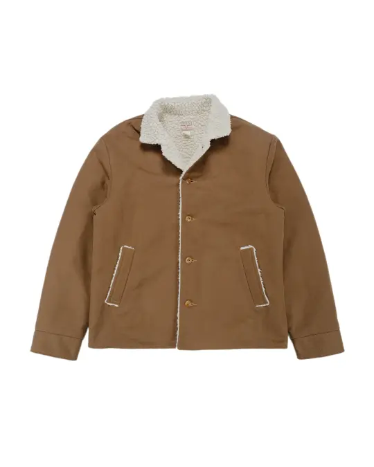 The Real McCoy's MJ25125 Moleskin Ranch Coat Brown