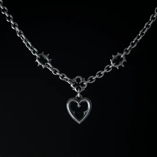 Barbed Devoted Heart Necklet (MTO)