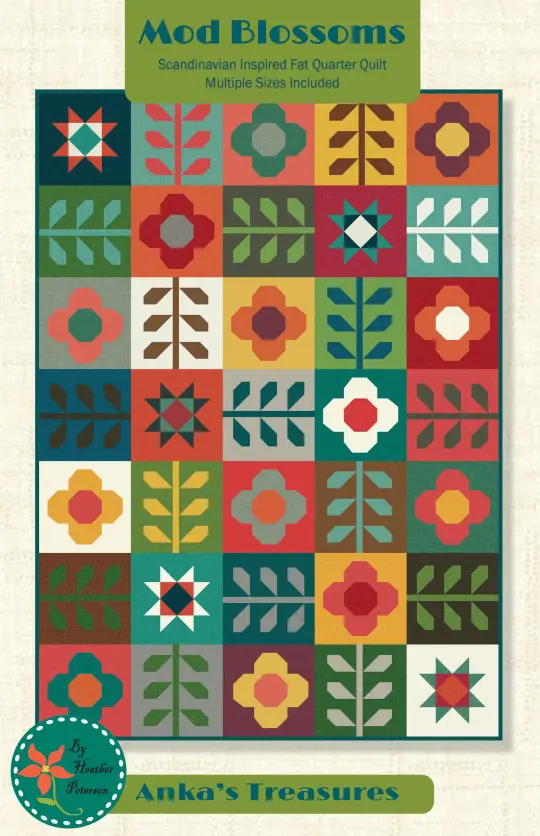 Mod Blossoms Paper Pattern