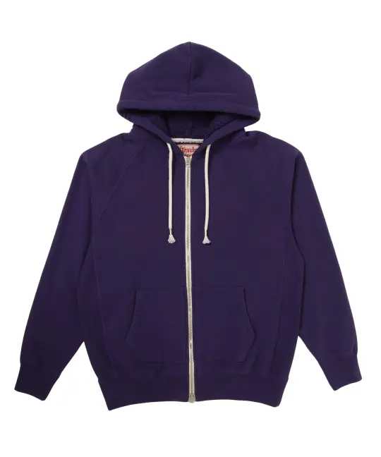 Zip Hoodie - Super Looper French Terry - Purple