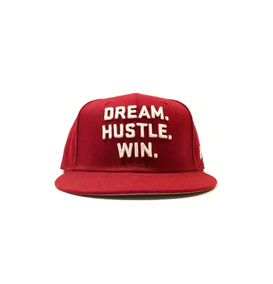 2520 X NEW ERA DREAM. HUSTLE. WIN. 9FIFTY SNAPBACK - CARDINAL
