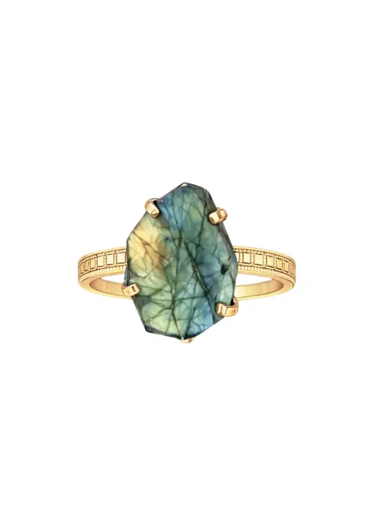 Circe Ring in Labradorite