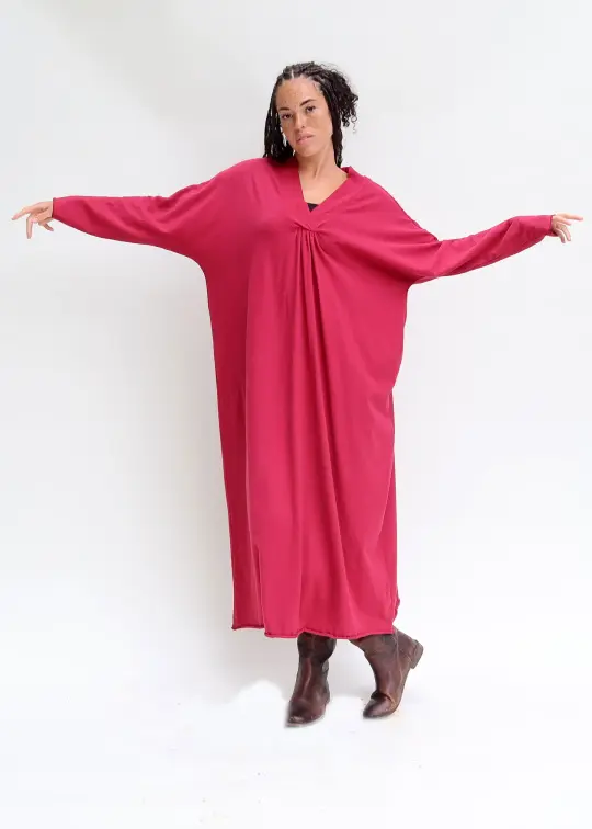 Lhasa Poppy Long Kaftan