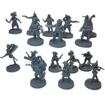 The Scallywag Crew - 28mm Pirate Miniatures Set