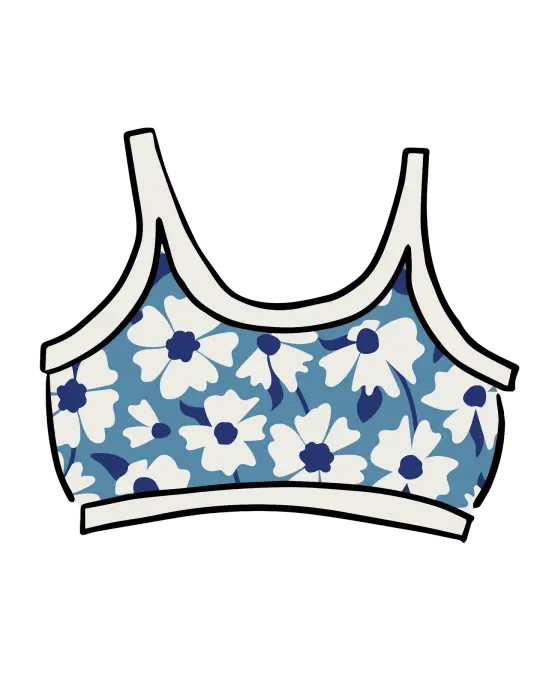 Longline Bra Moody Blooms