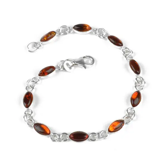 Amber Chain Tennis Bracelet