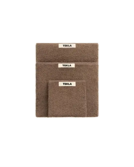 Tekla Terry Bath Towel Kodiak Brown