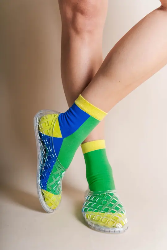GRASS COLOR BLOCK SOCKS