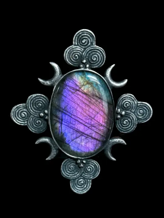 VESPER COIL | Adjustable Labradorite Ring