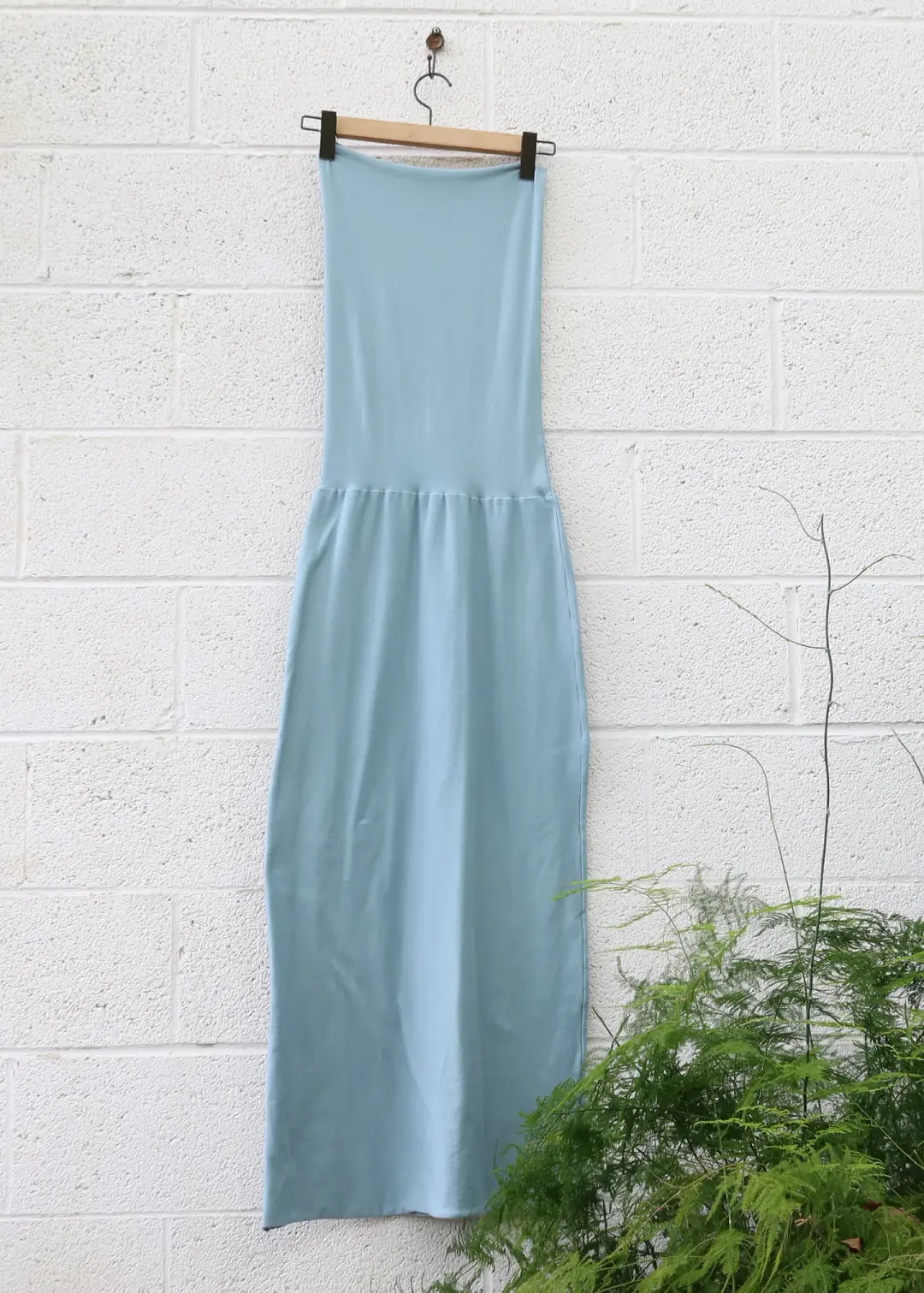 SAMPLE SALE - Love Me 2 Times Long Pencil Dress / S / Med Stretch Cotton / Lagoon (68)