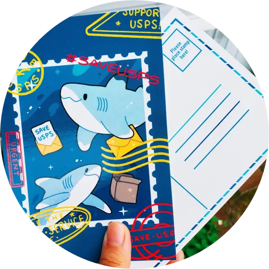 SAVE USPS 4x6 Postcard (SINGLE)