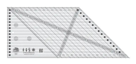 Creative Grids Quilt Ruler 45 Degree Diamond Dimensions