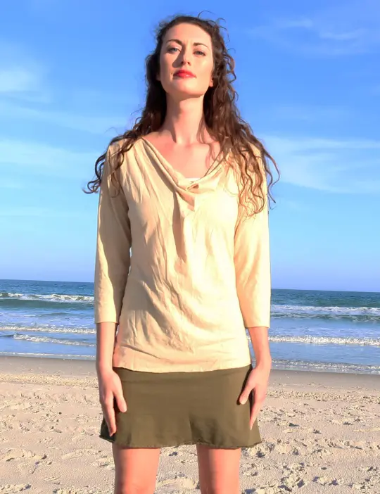 Float Neck Simplicity Shirt