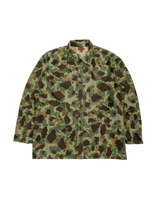 The Real McCoy's MJ26003 P1944 Reversible Frogskin Camouflage Coat Green