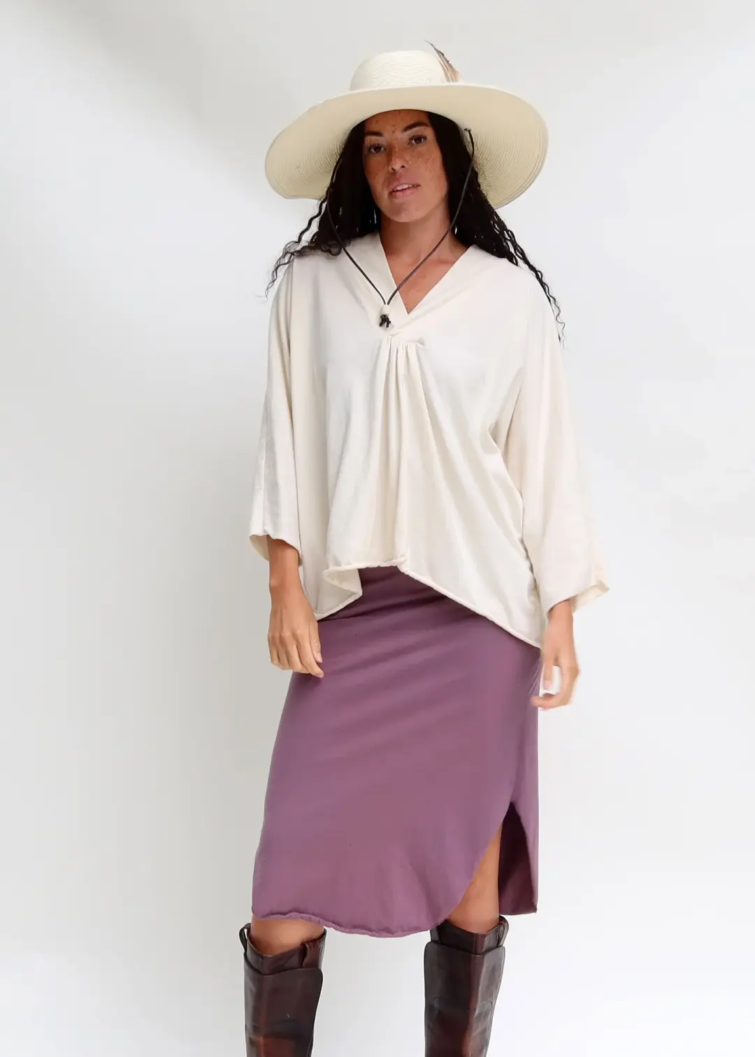 Lhasa Poppy Shirt Kaftan