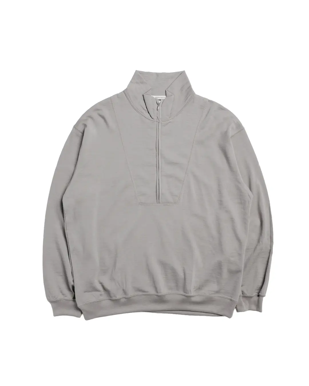 Universal Products Half Zip Wool Sweat Gray