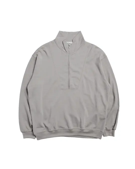Universal Products Half Zip Wool Sweat Gray