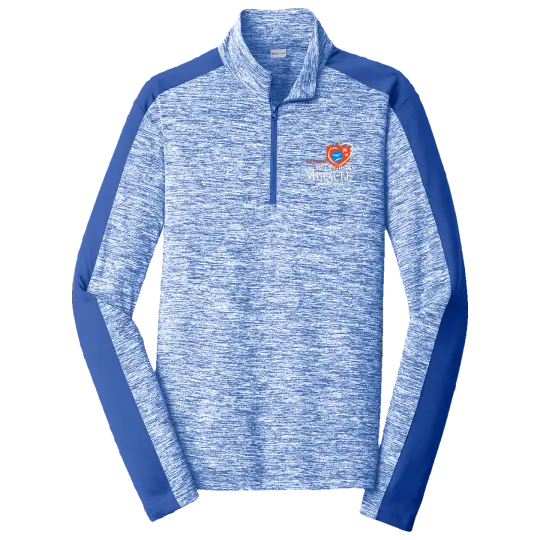 TBML ST397 Sport Tek Posicharge Electric Heather Colorblock 1/4 Zip Pullover