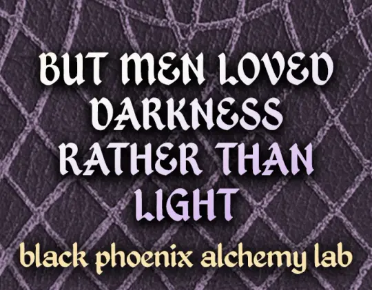 But Men Loved Darkness Rather Than Light 2025 Perfume Oil