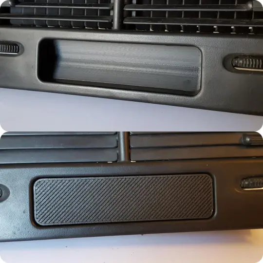 88-91 EF Honda Clock Delete Plates (two styles)