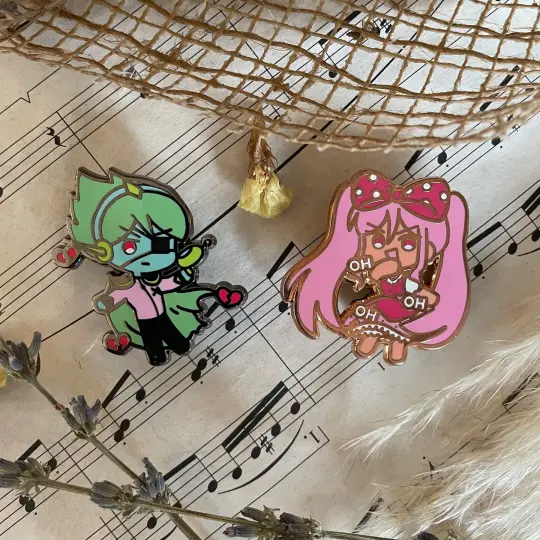 Spaceheart Enamel Pins