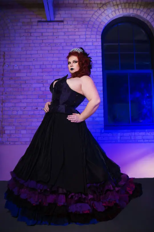 Goth Twilight Masquerade Ballgown
