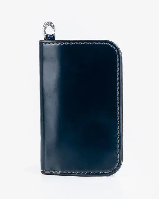 Medium Shell Cordovan Wallet - Navy