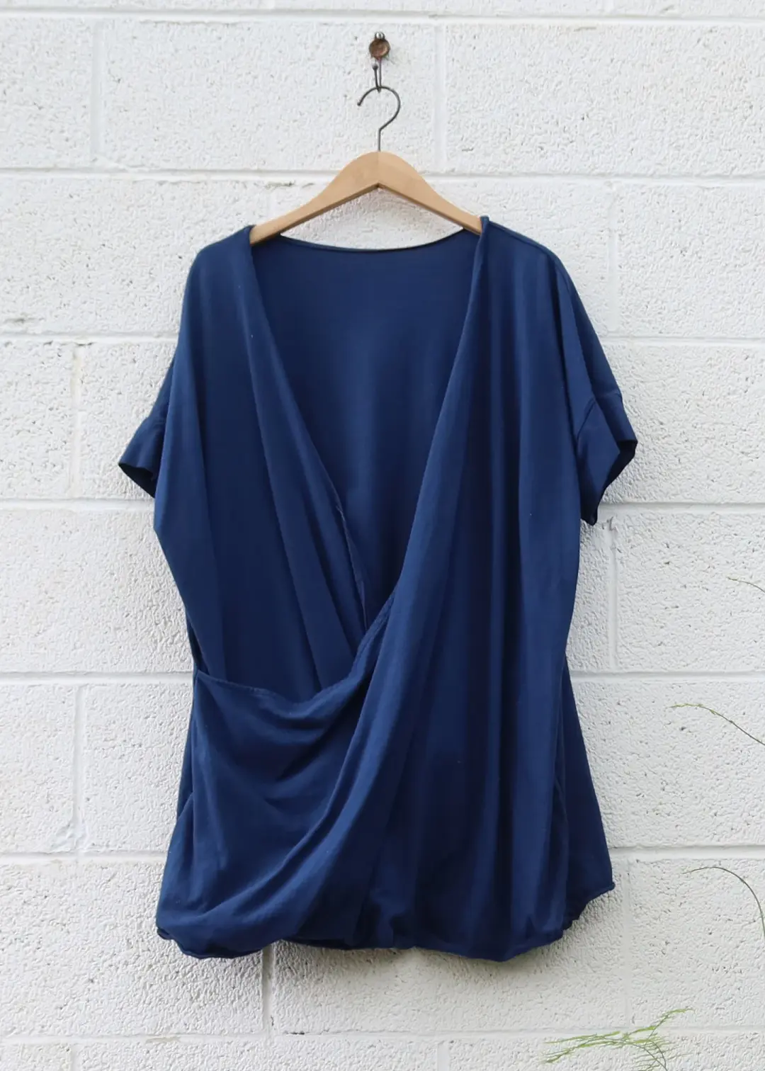SAMPLE SALE - Layering Magnolia Tunic Kaftan / 2XS-S / Organic Cotton / Sapphire / (112)