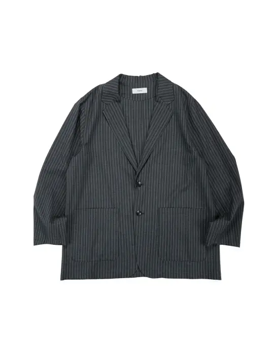 marka Stroll Around Jacket 2/72 Wool Tropical Washer Gray Stripe
