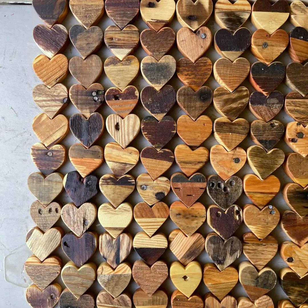Reclaimed Pallet Wood Hearts