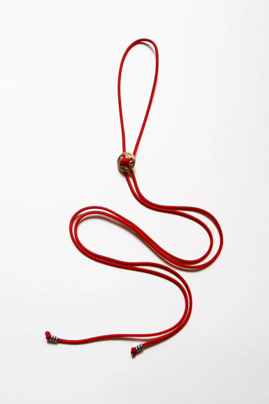 Button Bolo in Brass