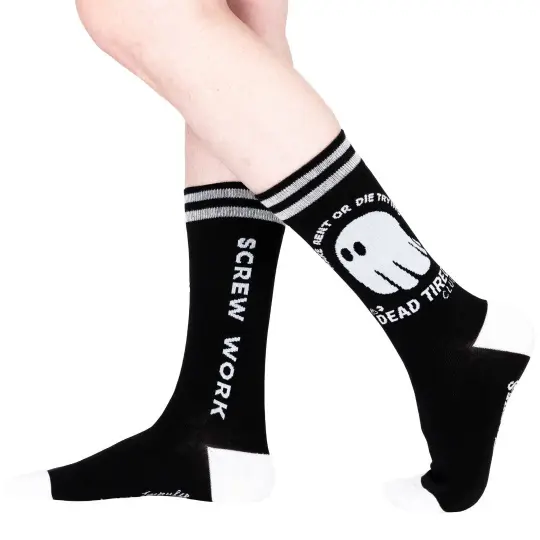 Dead Tired Crew Socks – Goth Accessory for Night Dominance
