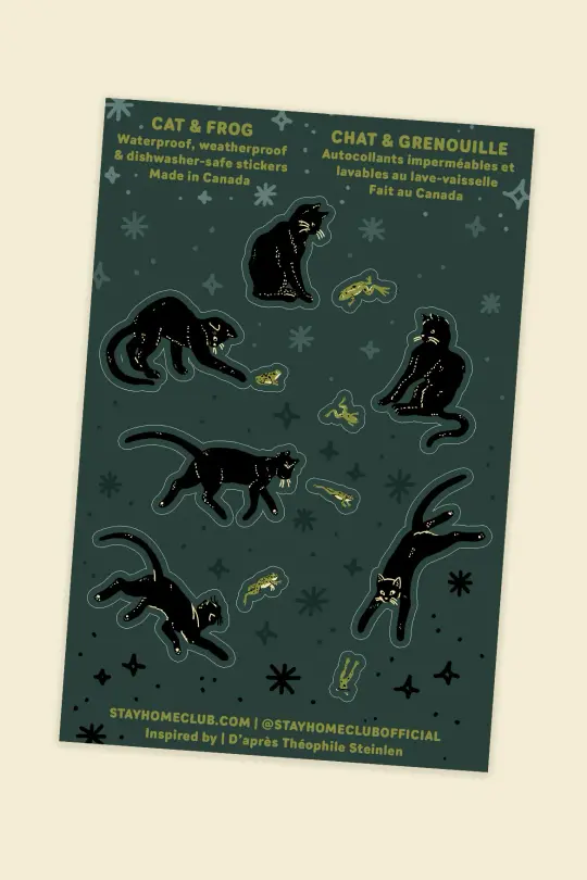 Cat & Frog Gap Filler Sticker Sheet
