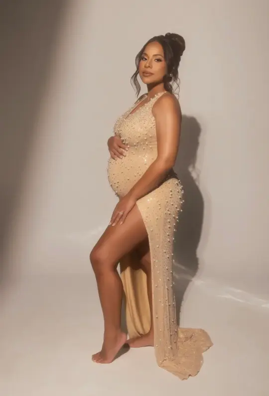 Alisa pearl gown