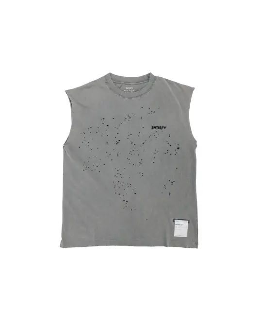 SATISFY MothTech Muscle Tee Faded Black