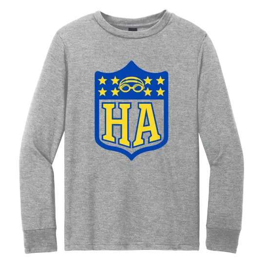 Highbridge Aquatics Screen Printed DT132Y Youth LS Tee