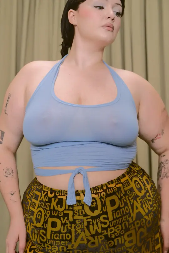 Wet T-Shirt Contest Tieback Halter Cloud