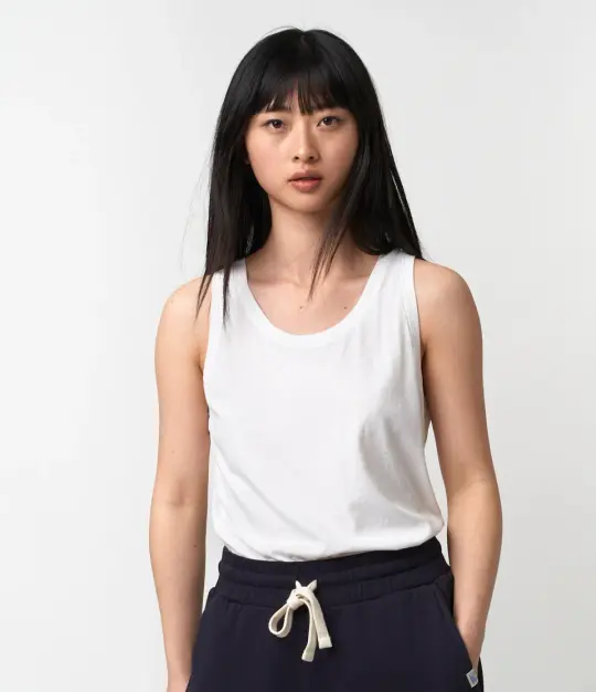 Lightweight Cotton Jersey Classic Fit Women's Singlet